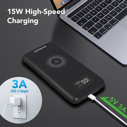 iDeaPLAY WPB100 Wireless Power Bank - Geo/Black Two Pack